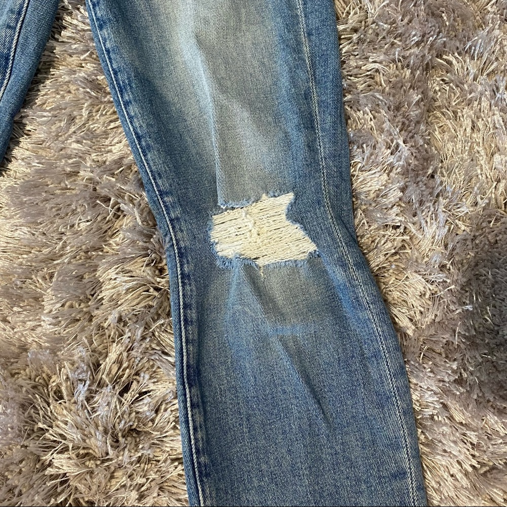 MOTHER The Looker Ankle Step Fray Skinny Jeans - Picture 9 of 12